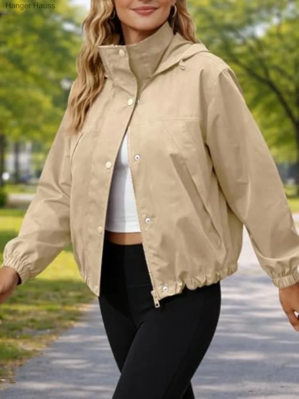 Waterproof Windbreaker Jacket Lightweight Rain Jacket Athletic Outdoor Hiking